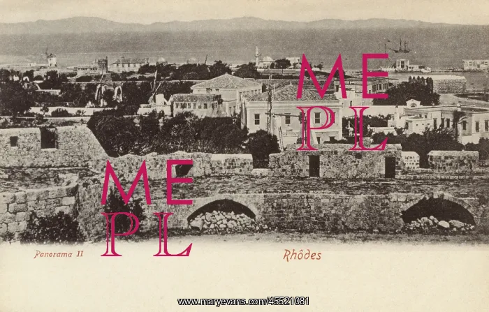 : Rhodes - View from the Battlements : Rhodes - View from the Battlements
