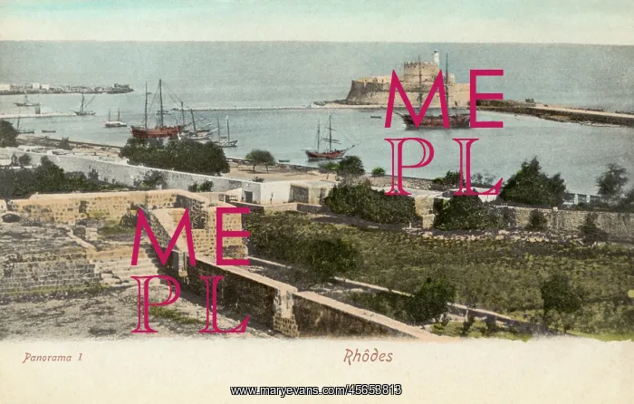: Rhodes - View from the Battlements : Rhodes - View from the Battlements