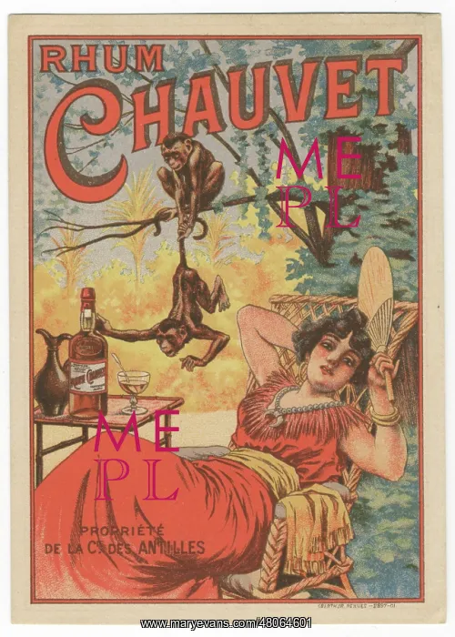  : Rhum Chauvet label from Paris