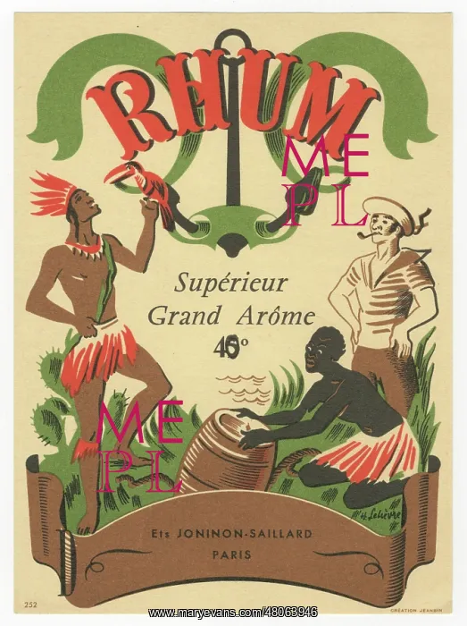  : Rhum Grand Arome label