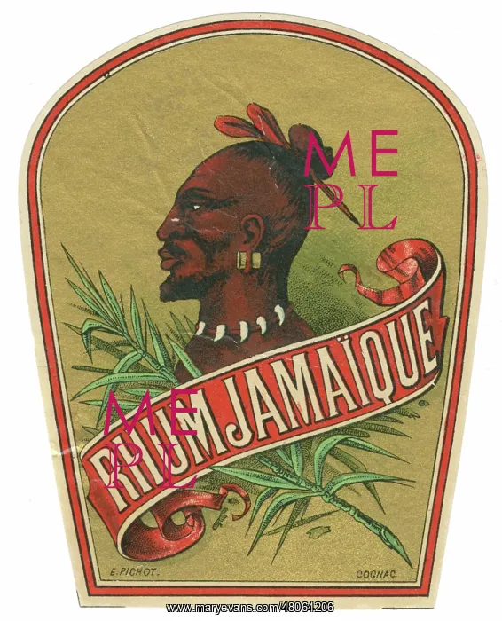  : Rhum Jamaique label by E Pichot