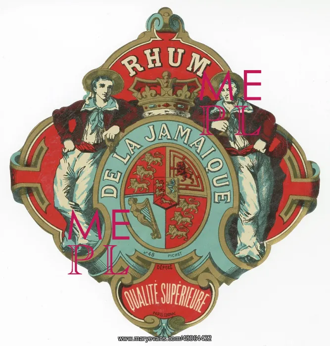  : Rhum de la Jamaique label by E.Pichot