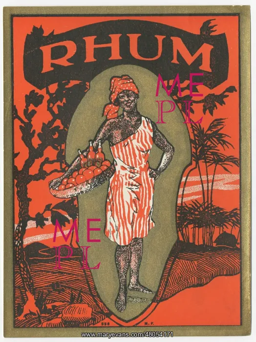  : Rhum label, printers sample