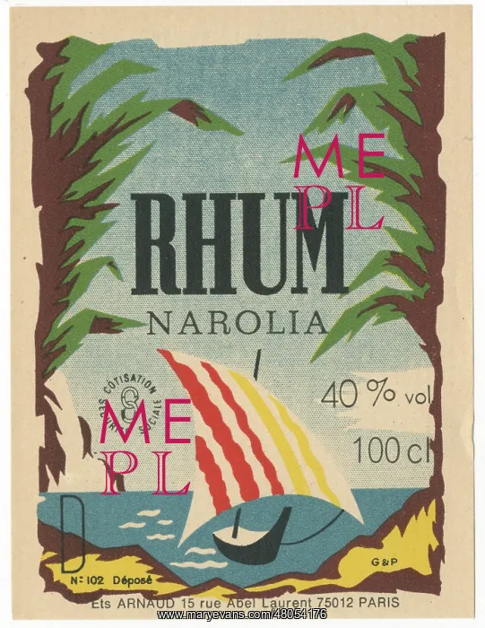  : Rhum Nariola label