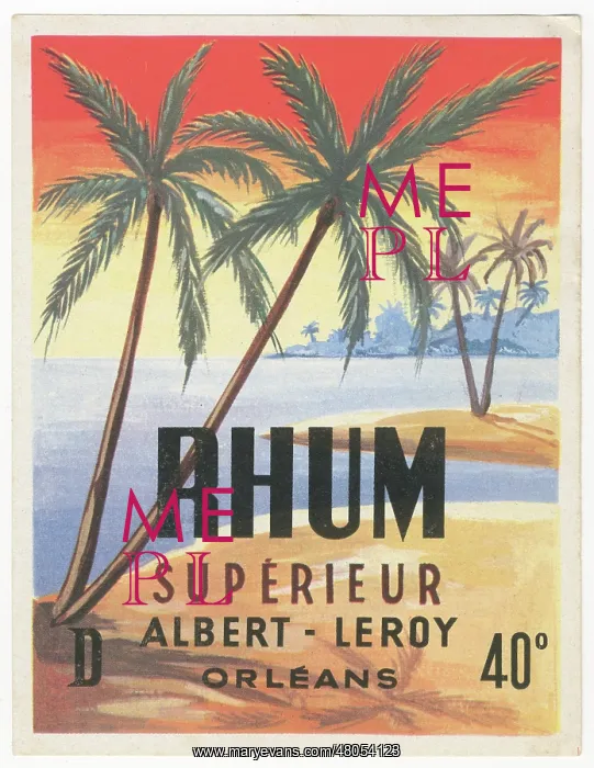  : Rhum Superieur label from Orleans