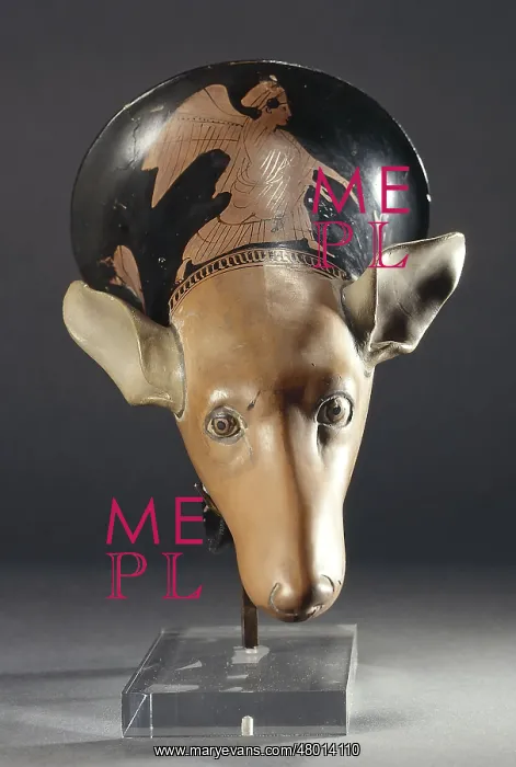 : Rhyton with a greyhound face : Rhyton with a greyhound face