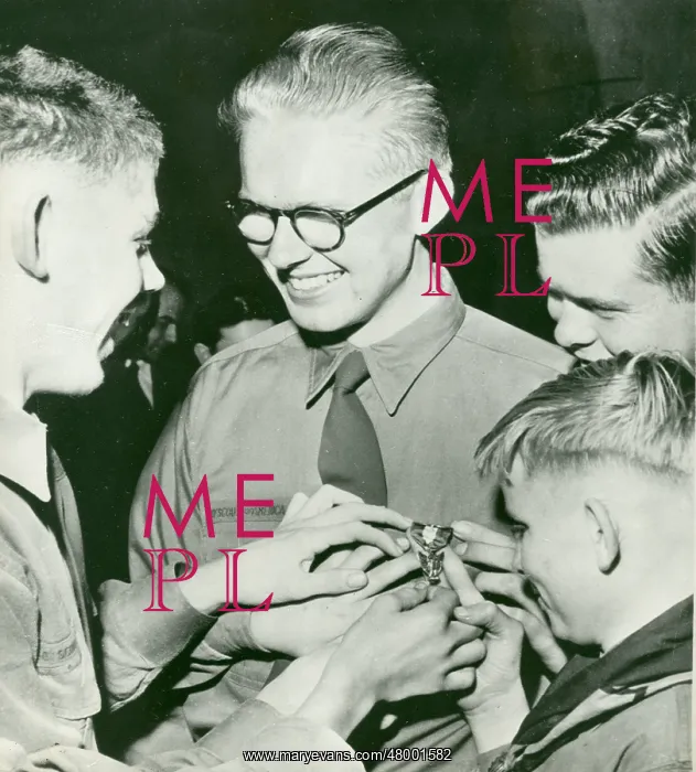 : Rich Wotherspoon with other blind boy scouts : Rich Wotherspoon with other blind boy scouts