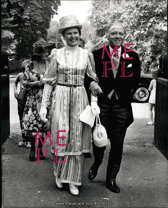 : Richard Attenborough and Sheila Sim at son's wedding : Richard Attenborough and Sheila Sim at son's wedding