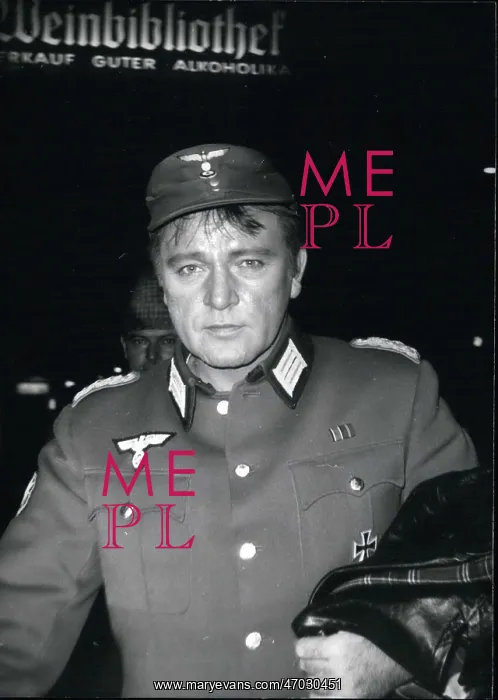 : Richard Burton after a day of filming Where Eagles Dare : Richard Burton after a day of filming Where Eagles Dare