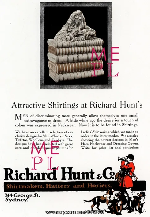 : Richard Hunt & Co Advertisement : Richard Hunt & Co Advertisement