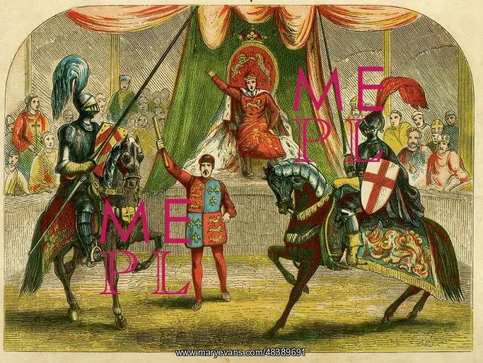 : Richard II interrupting a tournament : Richard II interrupting a tournament