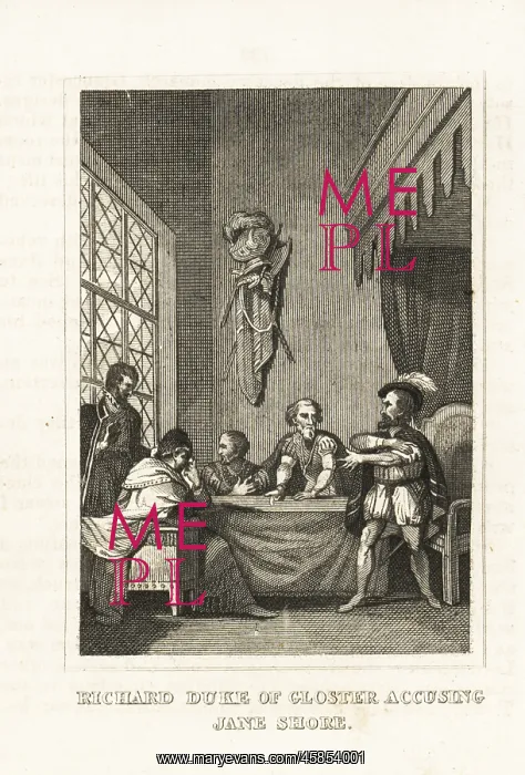 : Richard III accusing Elizabeth Jane Shore of conspiracy : Richard III accusing Elizabeth Jane Shore of conspiracy