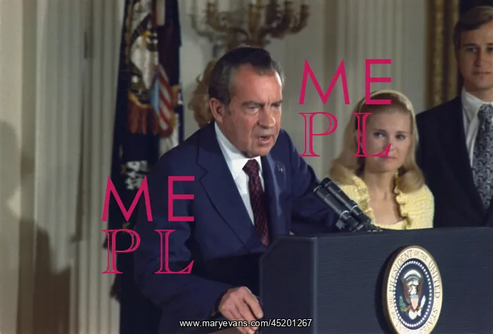 : Richard Nixon addressing his Cabinet and ? : Richard Nixon addressing his Cabinet and ?