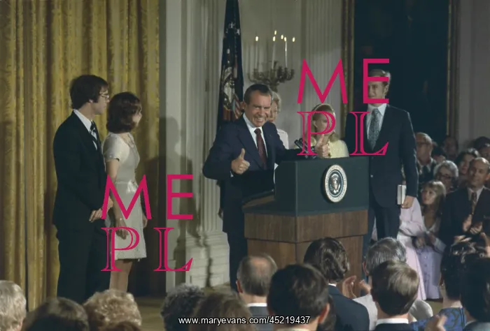 : Richard Nixon delivering his farewell speech ? : Richard Nixon delivering his farewell speech ?