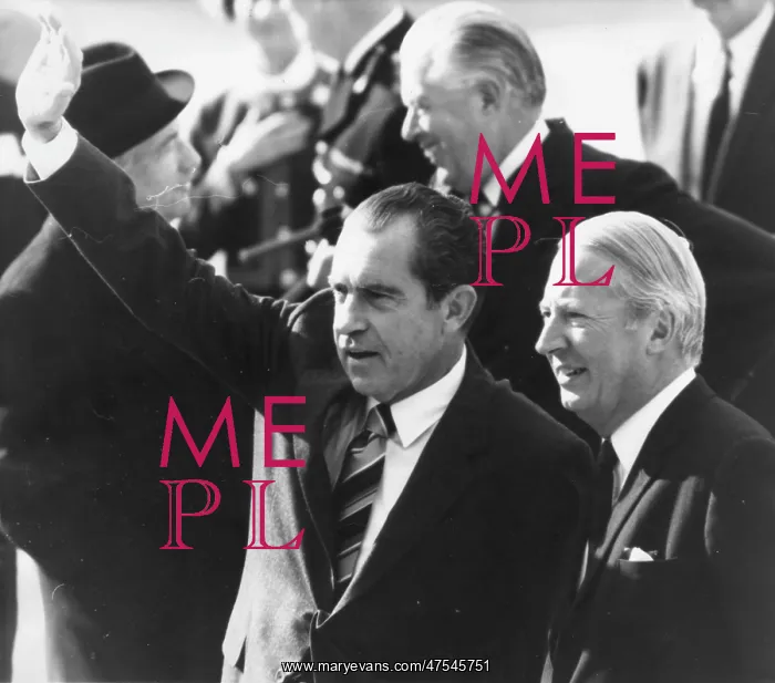 : Richard Nixon with Edward Heath : Richard Nixon with Edward Heath
