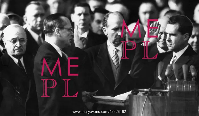 : Richard Nixon first Vice Presidential Inauguration. ? : Richard Nixon first Vice Presidential Inauguration. ?