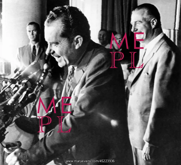 : Richard Nixon with his Vice Presidential ? : Richard Nixon with his Vice Presidential ?