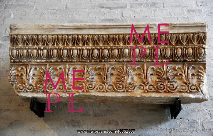  : Richly decorated wall from the Erechtheum, Athens. About 410