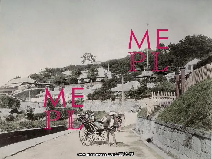 : Rickshaw on The Bluff, Nagasaki : Rickshaw on The Bluff, Nagasaki