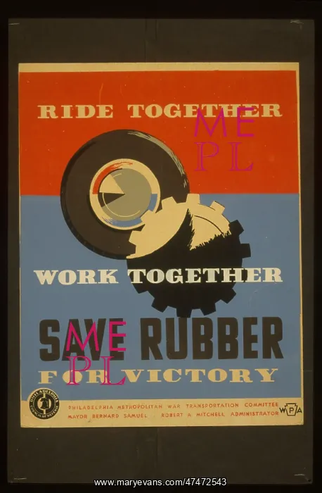 : Ride together - work together - save rubber for victory : Ride together - work together - save rubber for victory