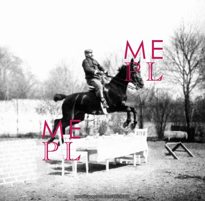 : Rider jumping over a table, 1907 : Rider jumping over a table, 1907