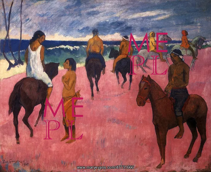  : Riders on the Beach, by Gauguin
