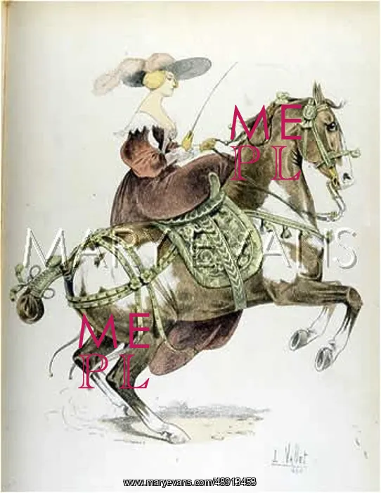: RIDING HABIT MID C17TH : RIDING HABIT MID C17TH