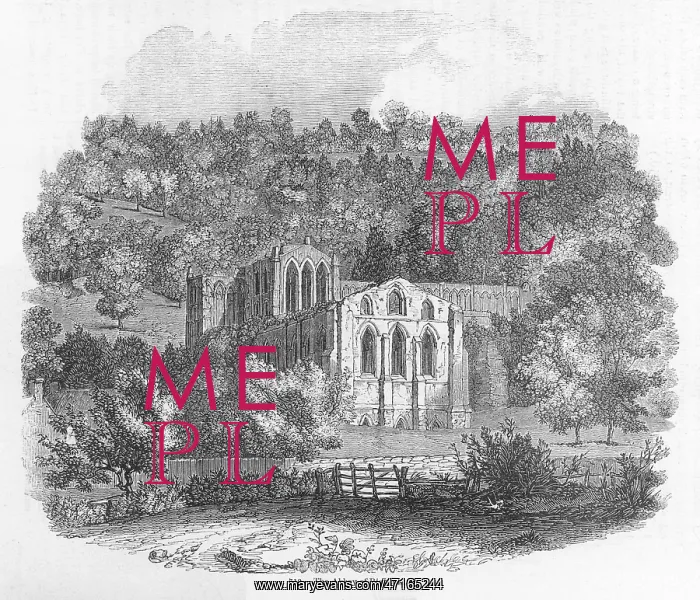 : Rievaulx Abbey 1845 : Rievaulx Abbey 1845