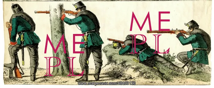  : Four riflemen in action