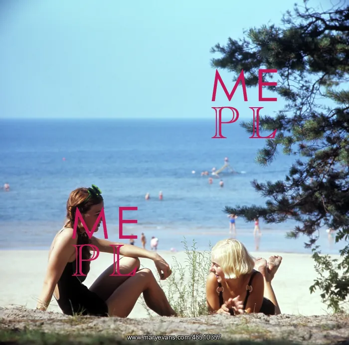 : Riga beach, 1970 : Riga beach, 1970