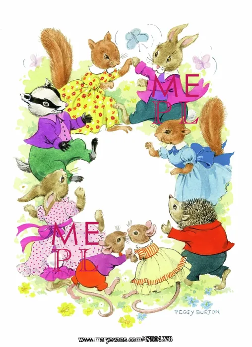  : Ring of animals - badger, squirrels, rabbits etc