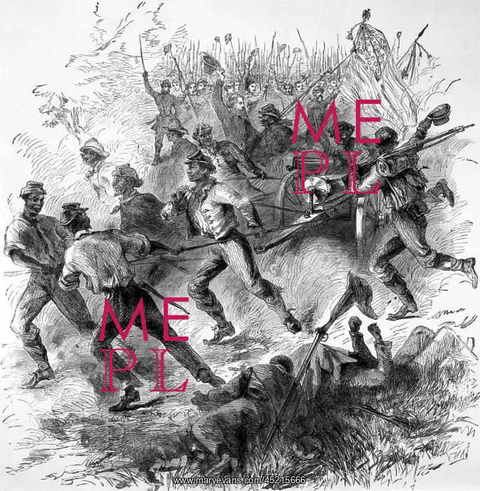 : Rinks division of Negro infantry bringing ? : Rinks division of Negro infantry bringing ?