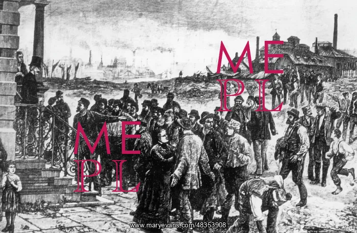: Riot of factory workers, around 1800 : Riot of factory workers, around 1800