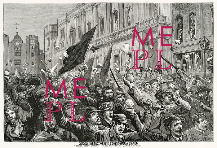: Rioting in the West End of London 1886 : Rioting in the West End of London 1886
