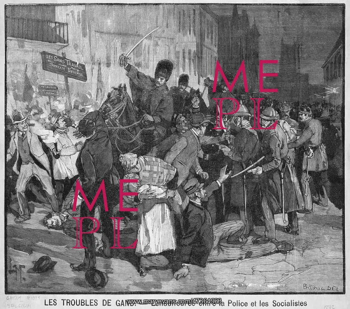 : RIOTS IN GHENT 1892 : RIOTS IN GHENT 1892
