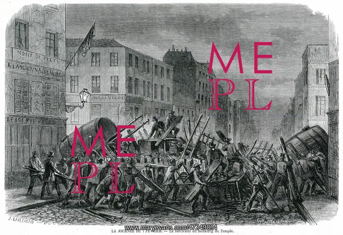 : Riots in Paris 1870 : Riots in Paris 1870