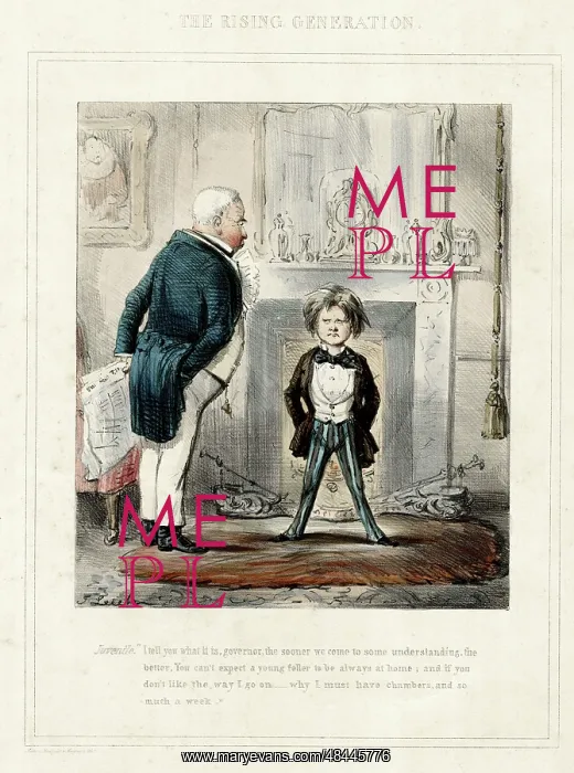 : The Rising Generation, by John Leech : The Rising Generation, by John Leech