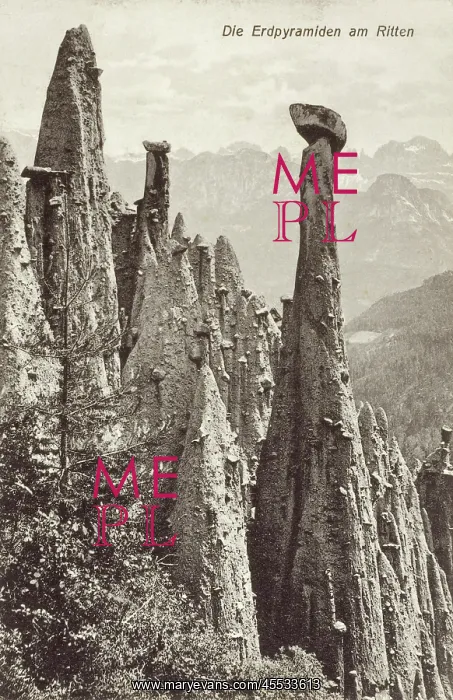 : Ritten Plateau, Tyrol, Italy - Erdpyramids : Ritten Plateau, Tyrol, Italy - Erdpyramids