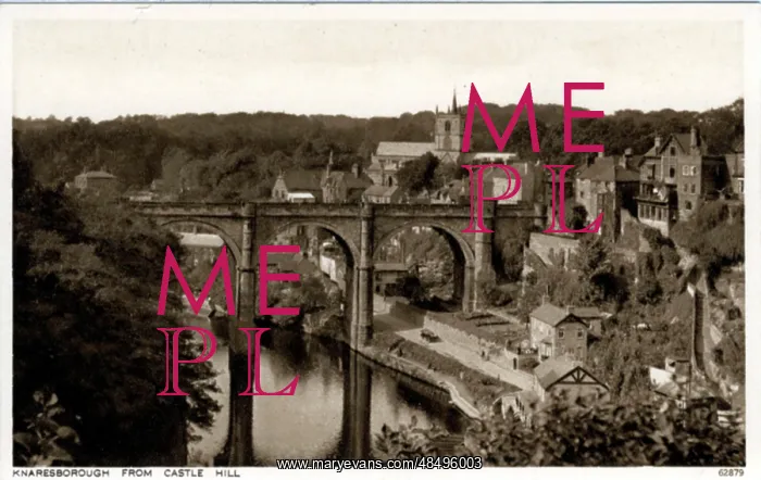 : The River & Bridge, Knaresborough, Yorkshire : The River & Bridge, Knaresborough, Yorkshire