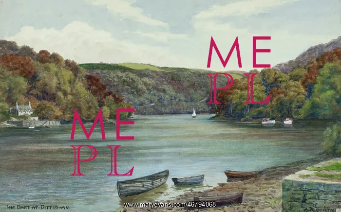 : River Dart at Dittisham, Devon : River Dart at Dittisham, Devon