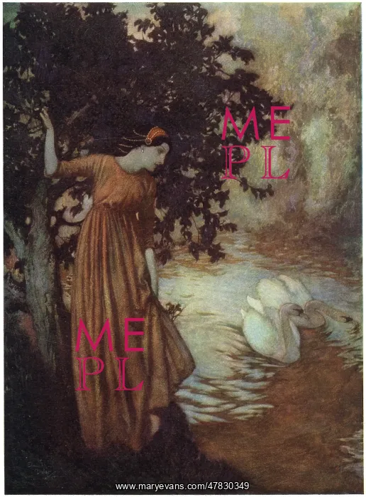 : To the River by Edgar Allan Poe, Dulac illustration : To the River by Edgar Allan Poe, Dulac illustration