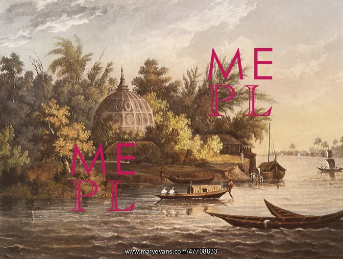  : River Hooghly Scene. Bengal