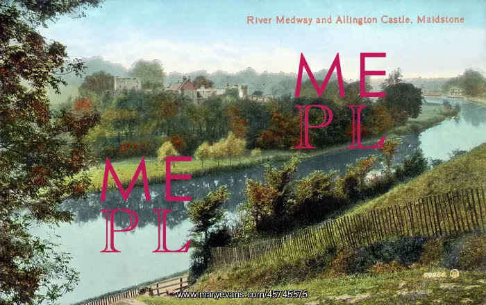  : River Medway and Allington Castle, Maidstone, Kent