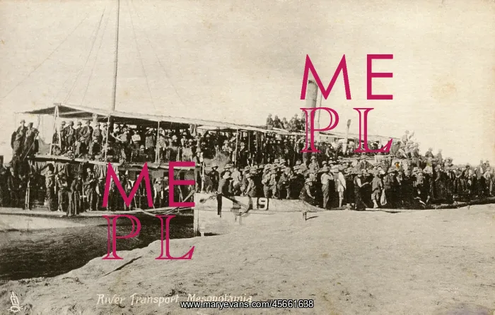 : River Steamer - Mesopotamia - WWI : River Steamer - Mesopotamia - WWI