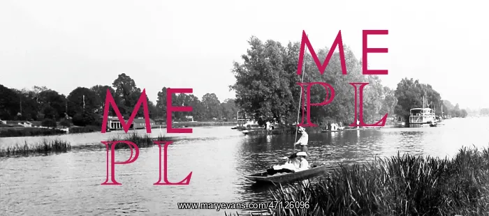  : On the River Thames at Hampton Reach, Victorian period
