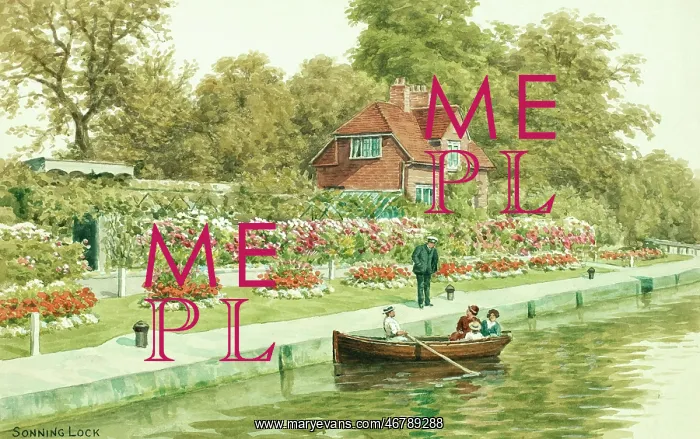 : River Thames at Sonning Lock, Berkshire : River Thames at Sonning Lock, Berkshire