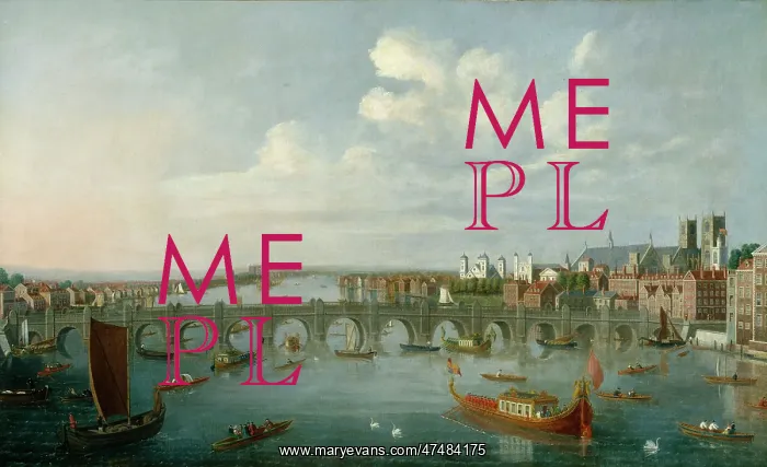 : River Thames at Westminster ' with Barges : River Thames at Westminster ' with Barges