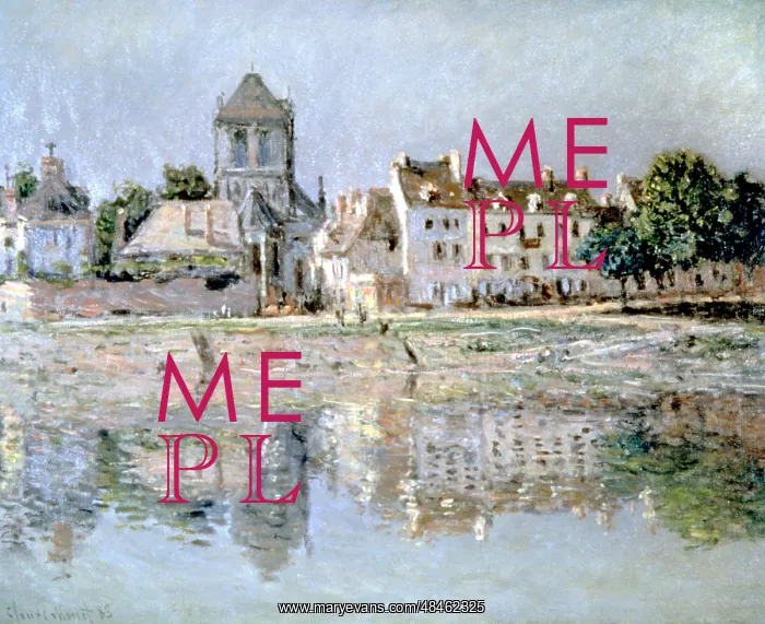 : By the River at Vernon Artist: Claude Monet : By the River at Vernon Artist: Claude Monet