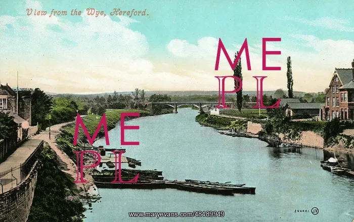 : River Wye, Hereford, Herefordshire : River Wye, Hereford, Herefordshire