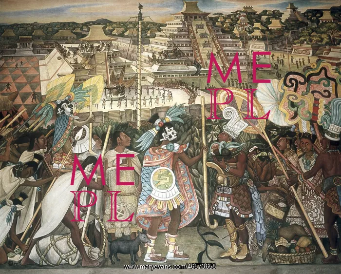 : RIVERA, Diego (1886-1957). Totonaca Civilization : RIVERA, Diego (1886-1957). Totonaca Civilization